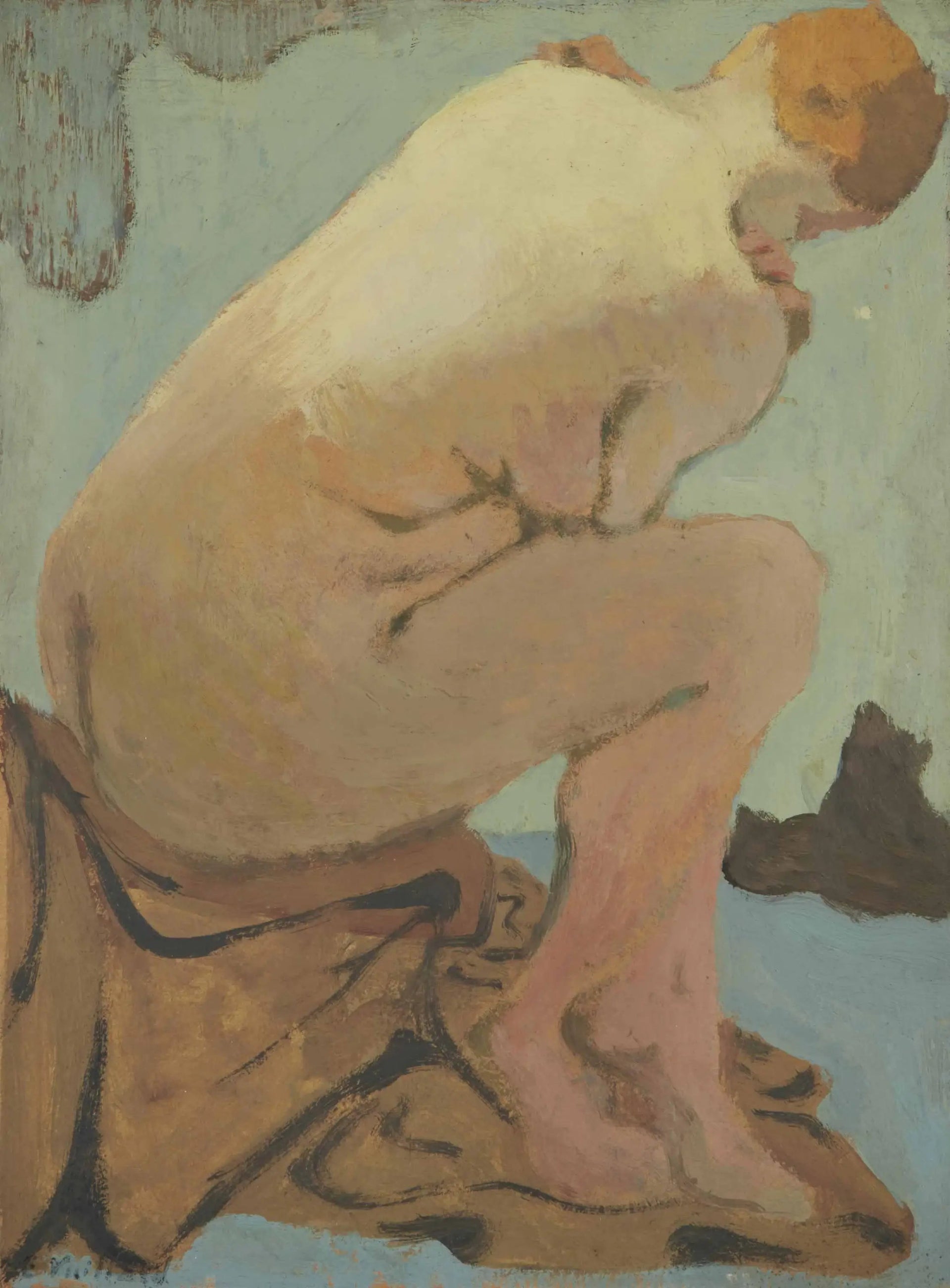 Nu assis - Édouard Vuillard image 1 reproduction de peinture à l’huile