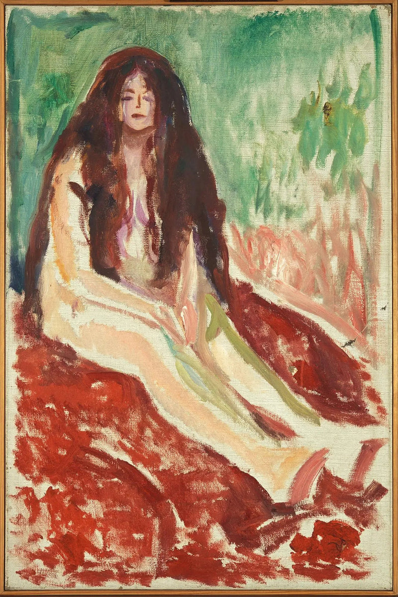 Nu assis - Edvard Munch