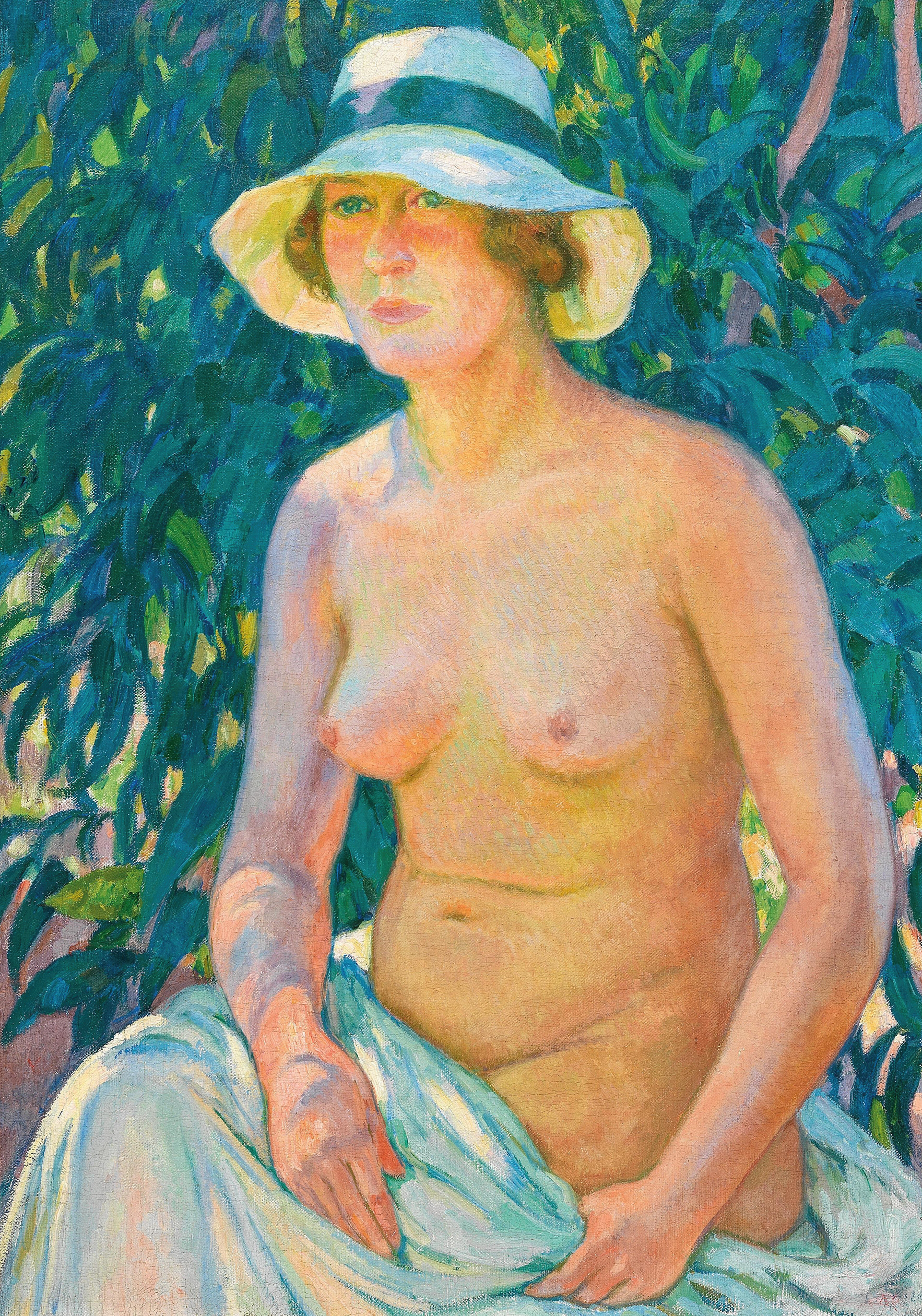 Nu au Panama, de face - Théo van Rysselberghe image 1 reproduction réalisée par Alpha Reproduction