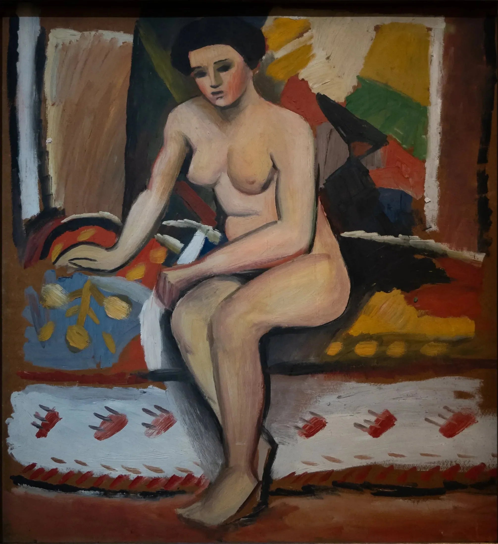 Nu - August Macke image 1 reproduction artisanale de tableau