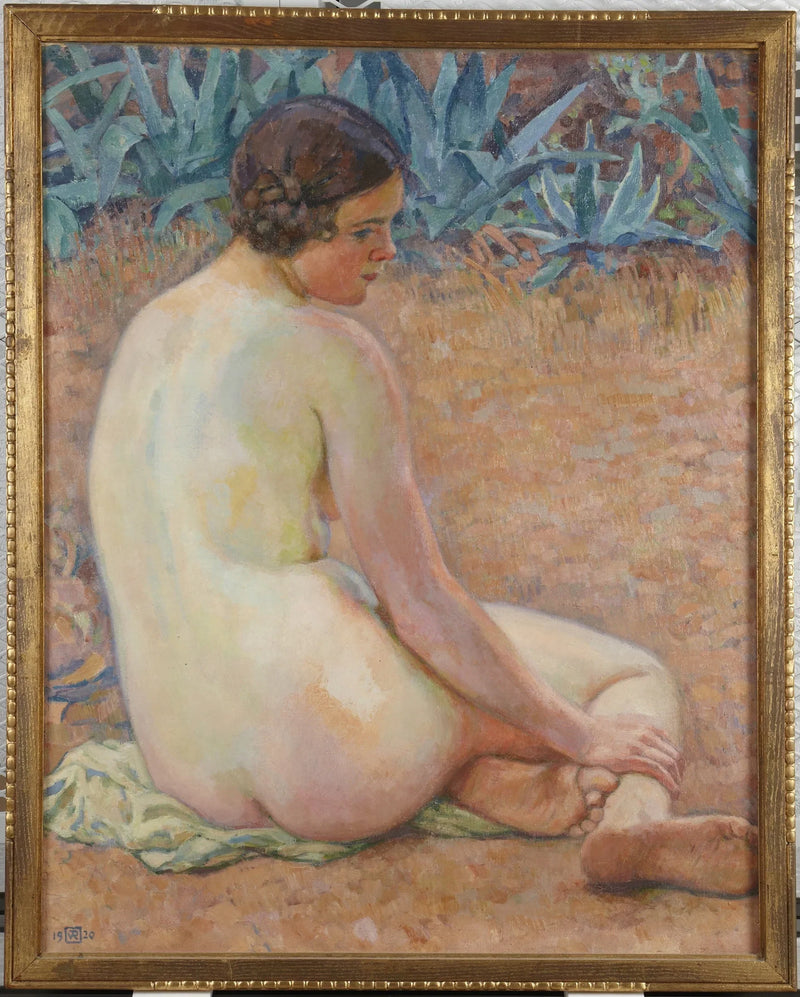 Nu aux agaves - Théo van Rysselberghe