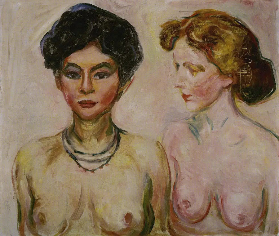 Nu blond et brun - Edvard Munch