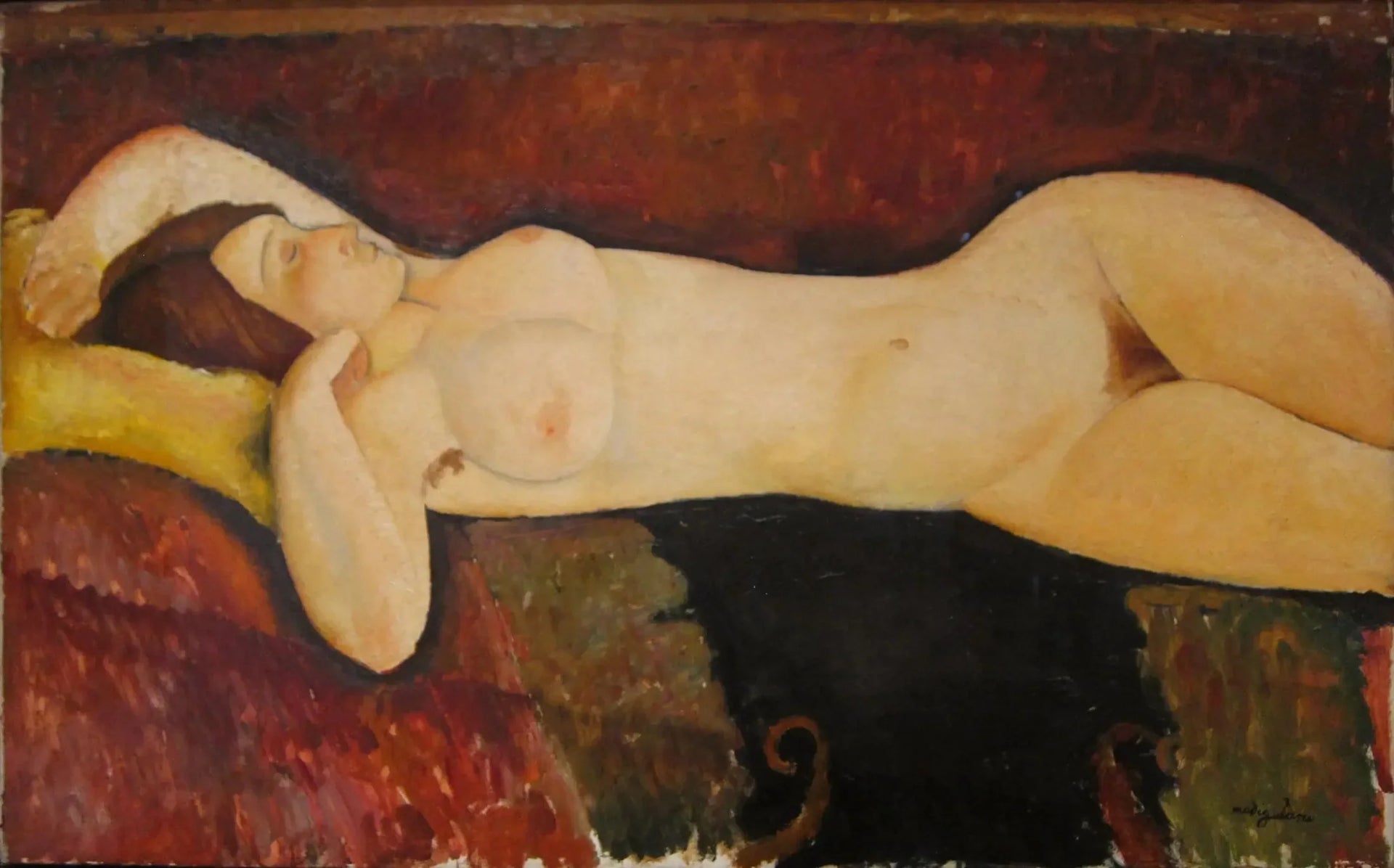 Nu couché - Amedeo Modigliani image 1 reproduction de peinture à l’huile