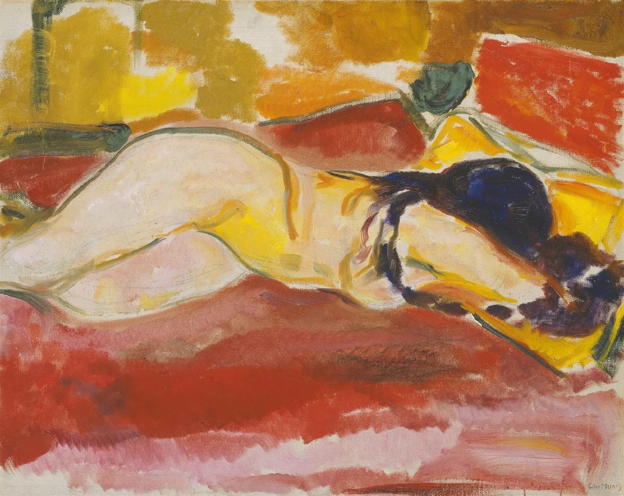 Nu couché - Edvard Munch image 1 reproduction d’œuvre d’art à l’huile