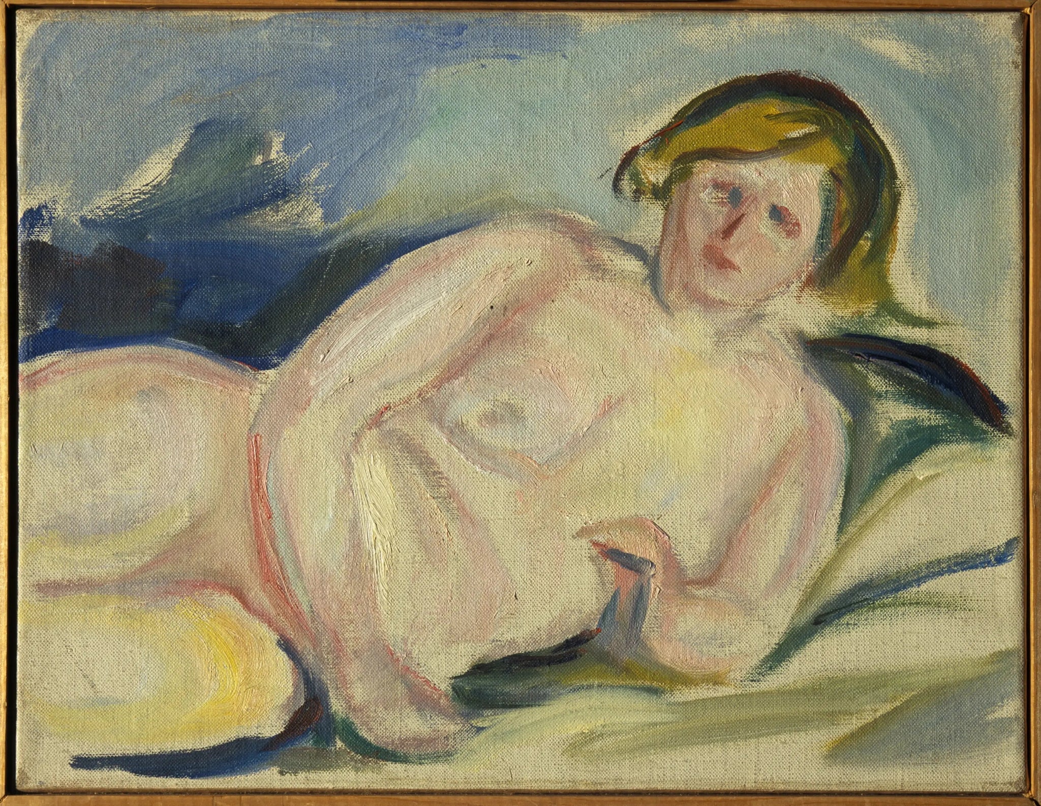 Nu couché - Edvard Munch image 1 reproduction de peinture à l’huile