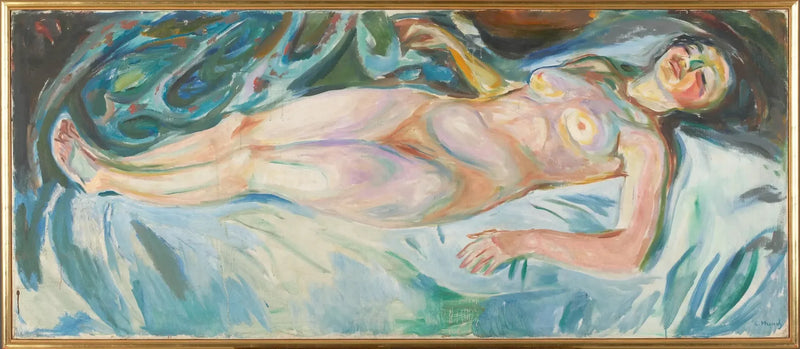 Nu couché : nuit - Edvard Munch
