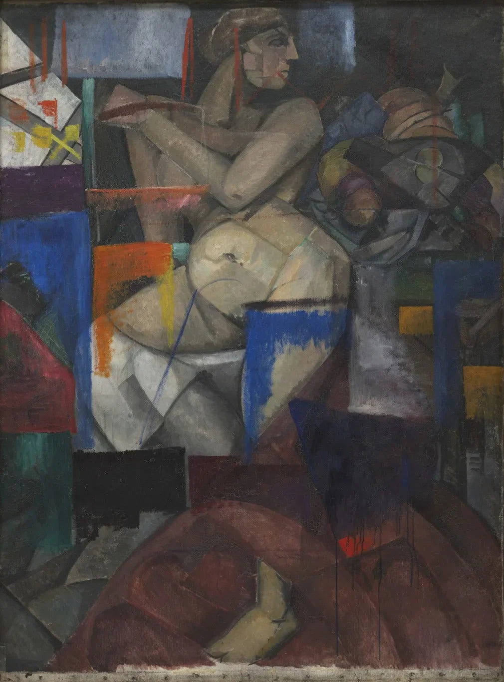 Nu cubiste - Alexandra Exter image 1 tableau peint à l’huile sur toile