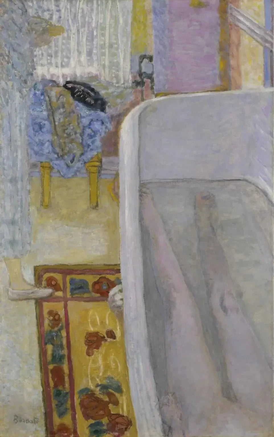 Nu dans la baignoire - Pierre Bonnard image 1 reproduction artisanale de tableau
