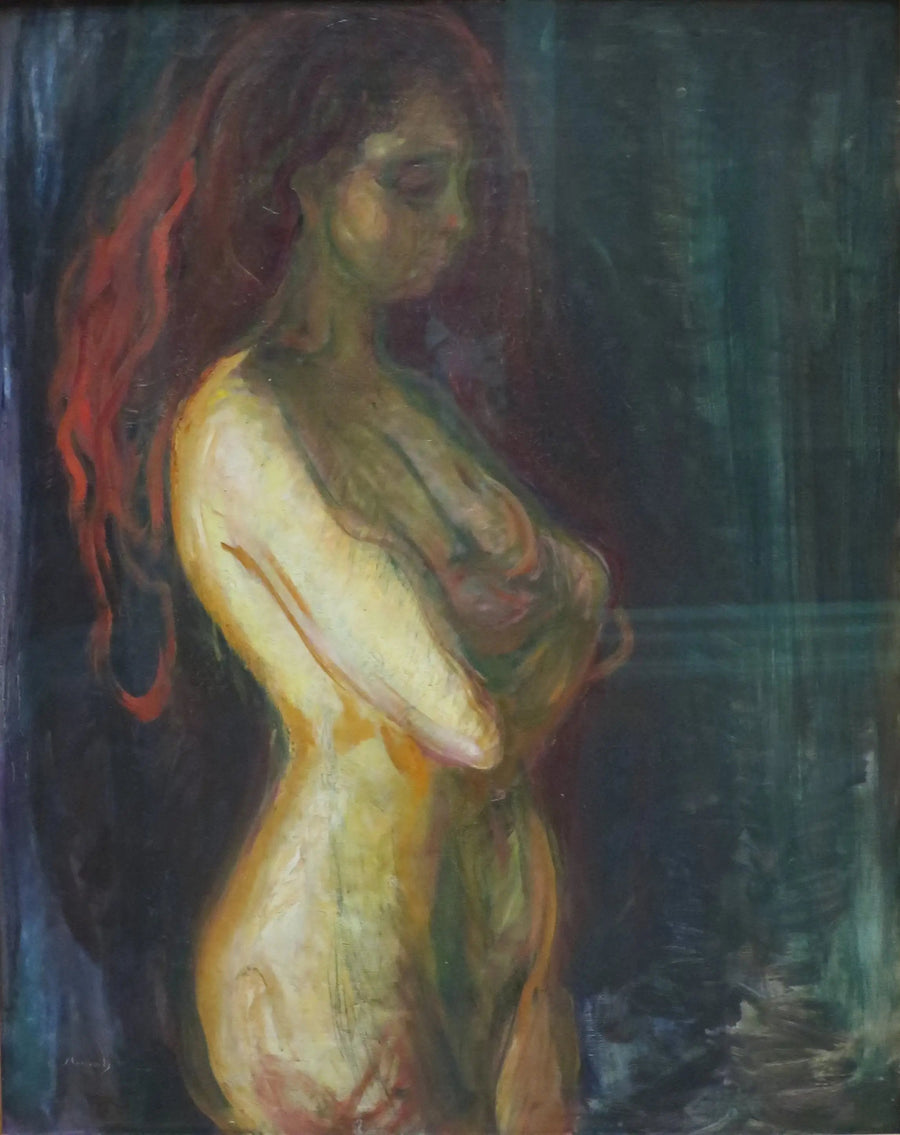 Nu de profil tourné vers la droite - Edvard Munch