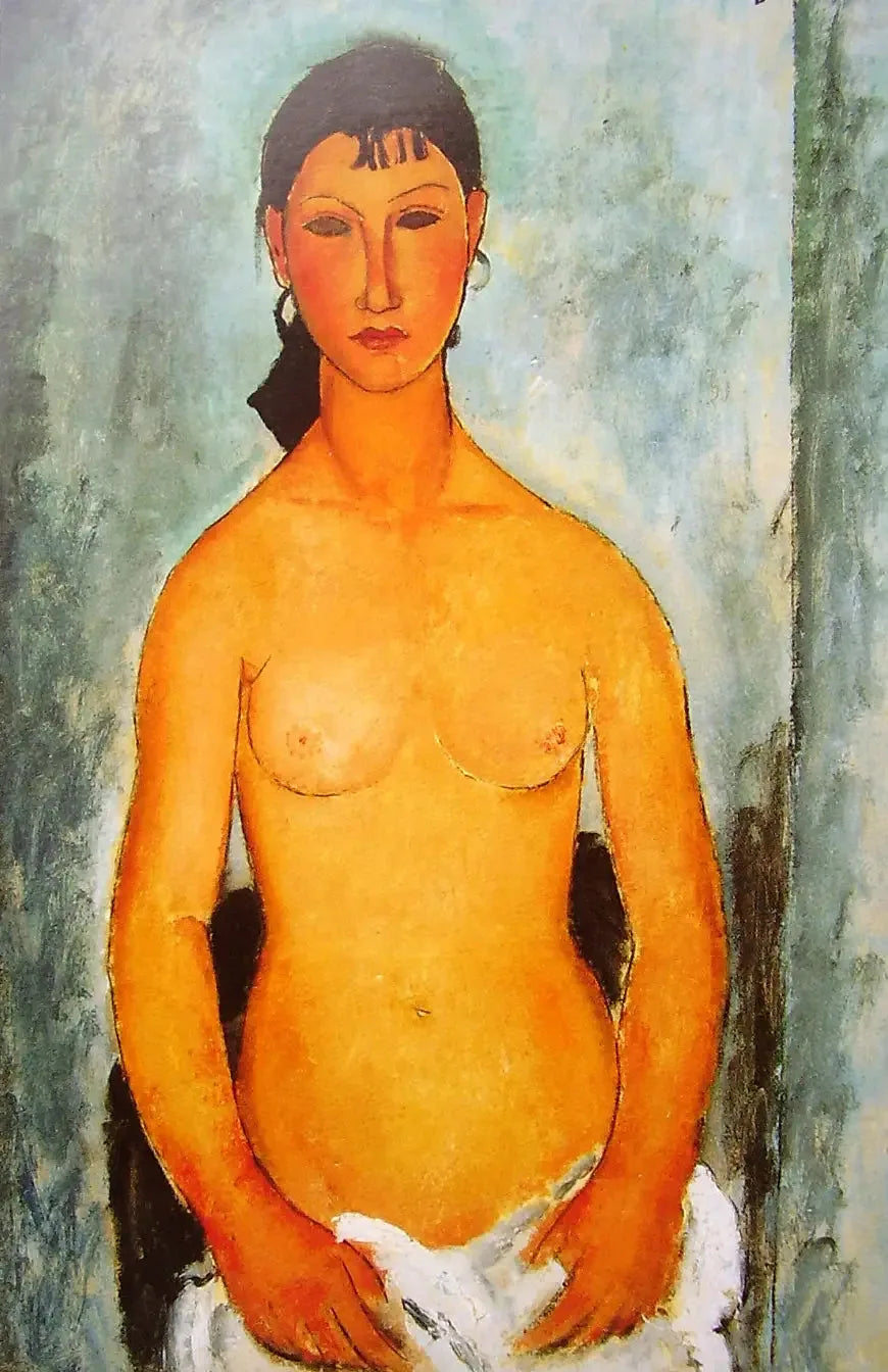 Nu debout (Elvira) - Amedeo Modigliani image 1 reproduction artisanale de tableau