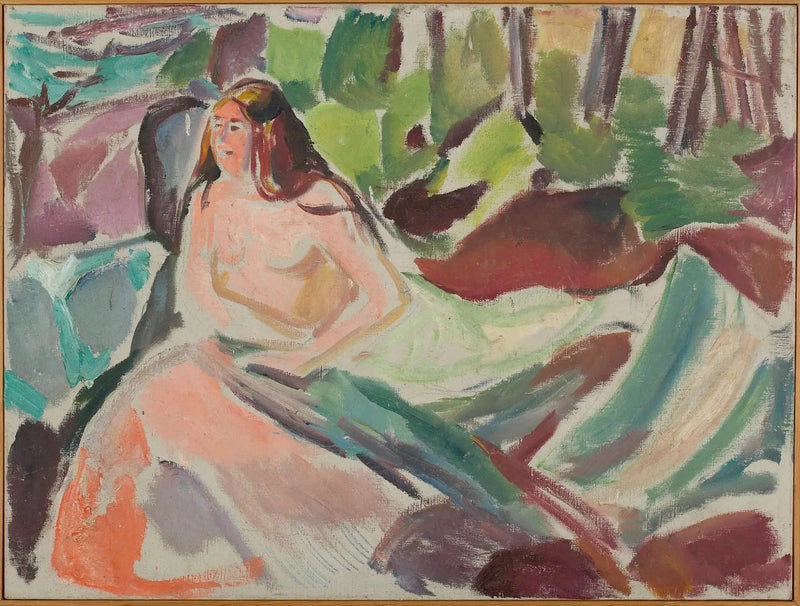 Nu en forêt - Edvard Munch