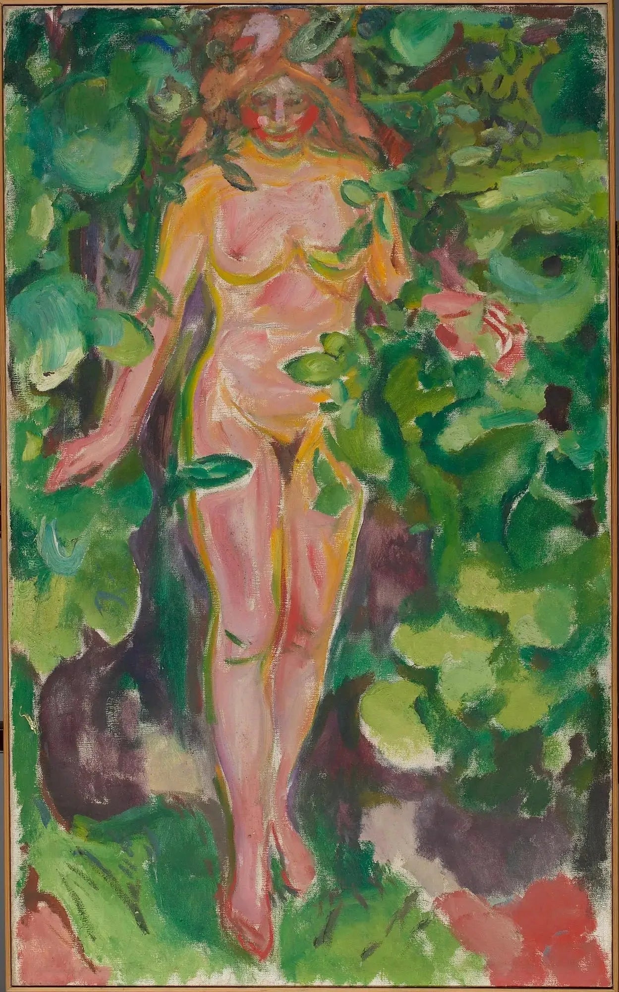 Nu féminin dans les bois - Edvard Munch image 1 tableau peint à l’huile sur toile