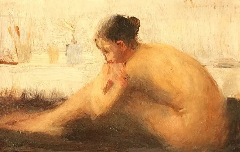 Nu féminin - Eliseu Visconti image 1 copie peinte à la main à l’huile