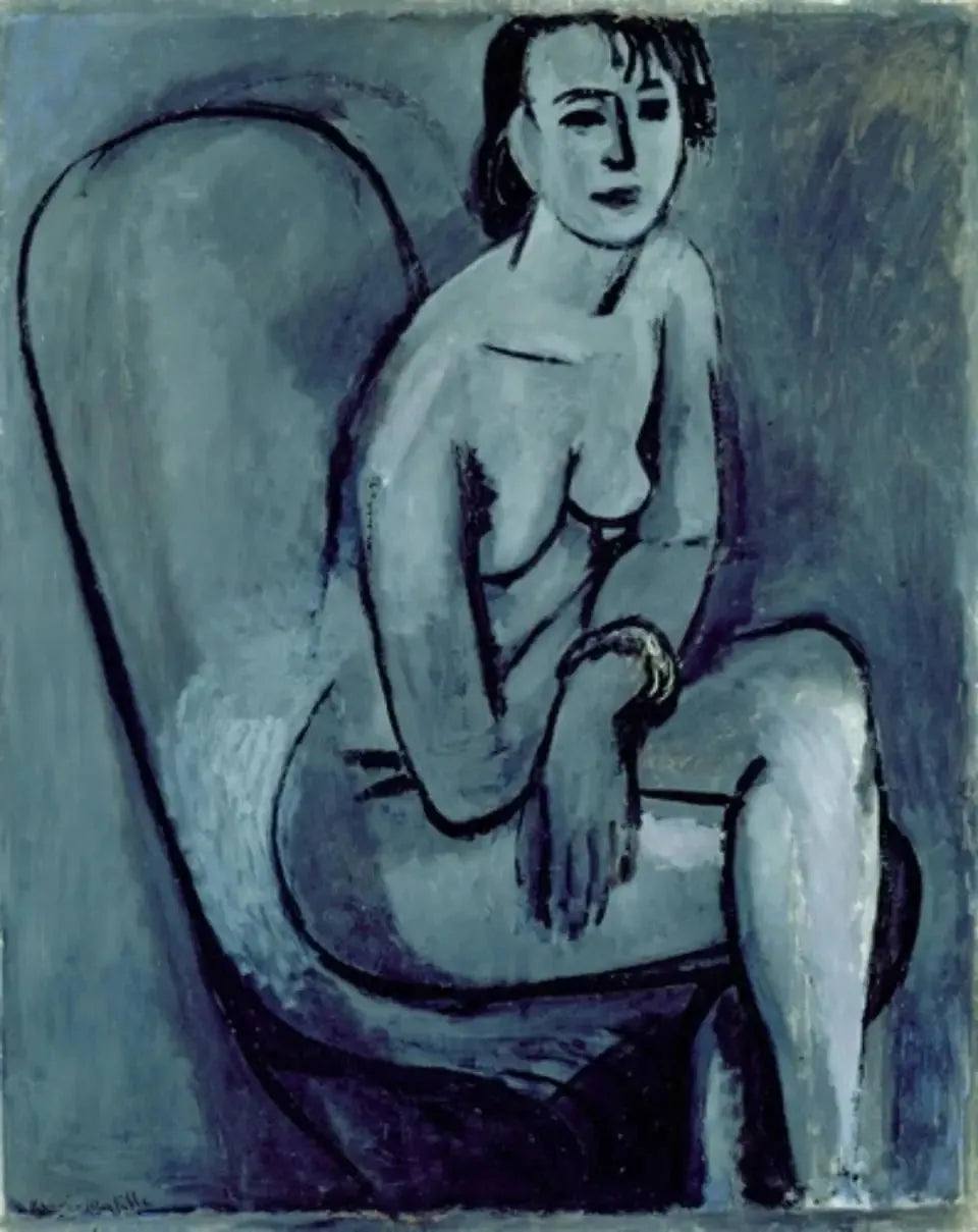 Nu gris au bracelet - Henri Matisse image 1 reproduction de peinture à l’huile