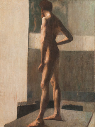 Nu masculino de pé - Eliseu Visconti image 1 copie de tableau peinte à la main