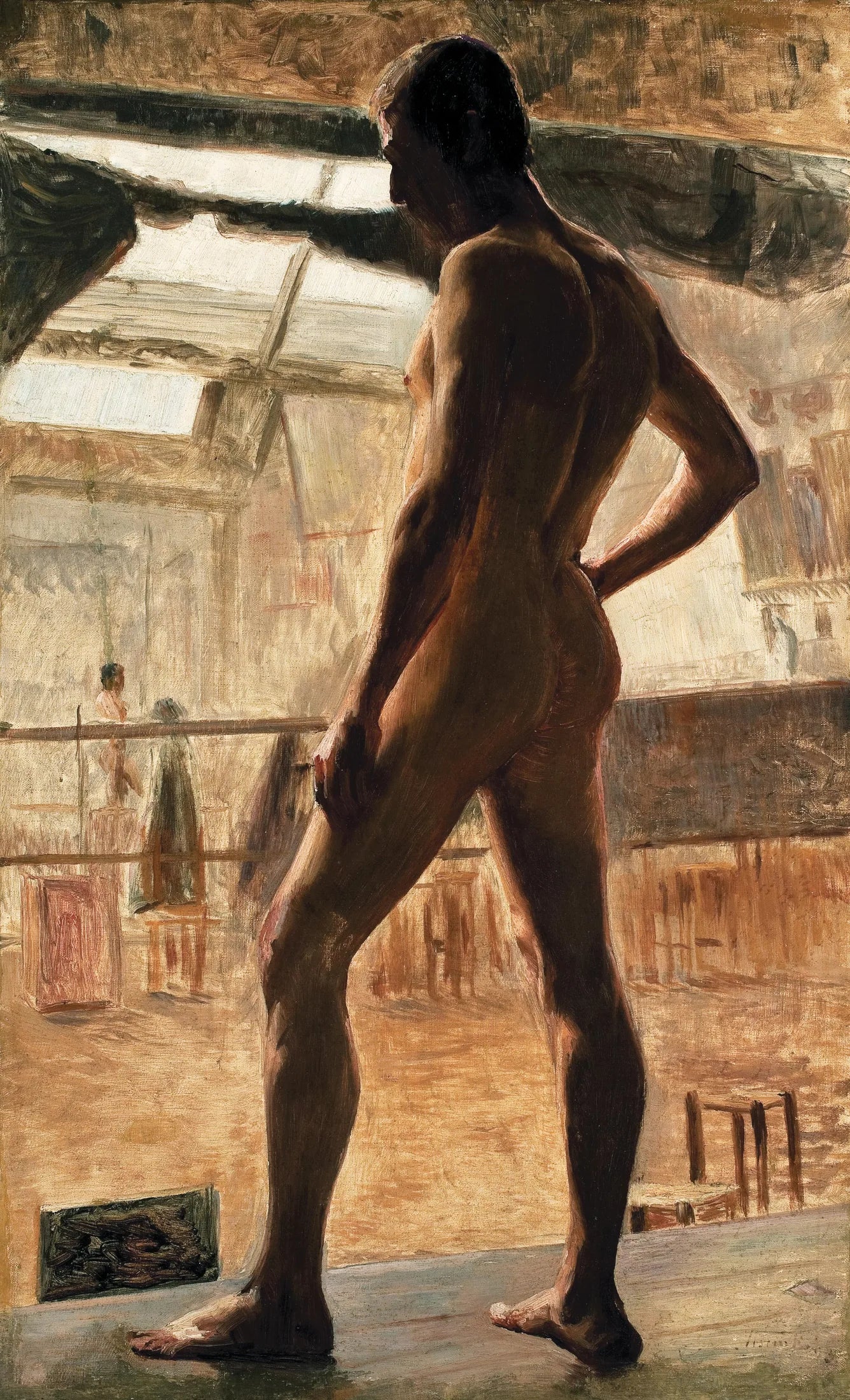 Nu masculino - Eliseu Visconti image 1 reproduction artisanale de tableau