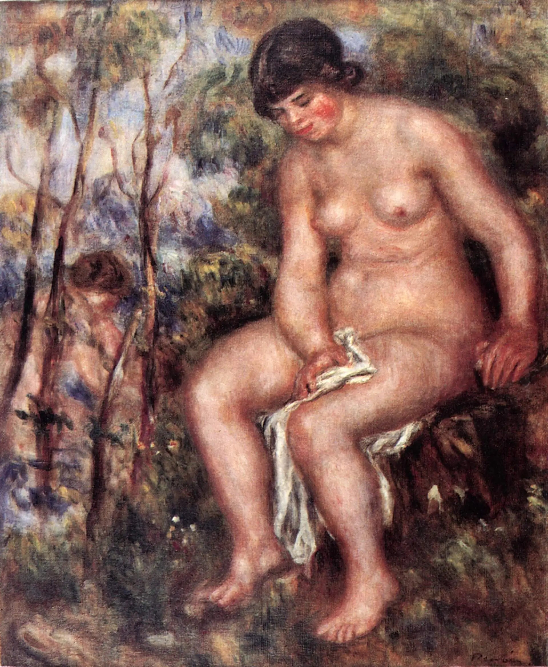 Nu - Pierre-Auguste Renoir image 1 copie peinte à la main à l’huile
