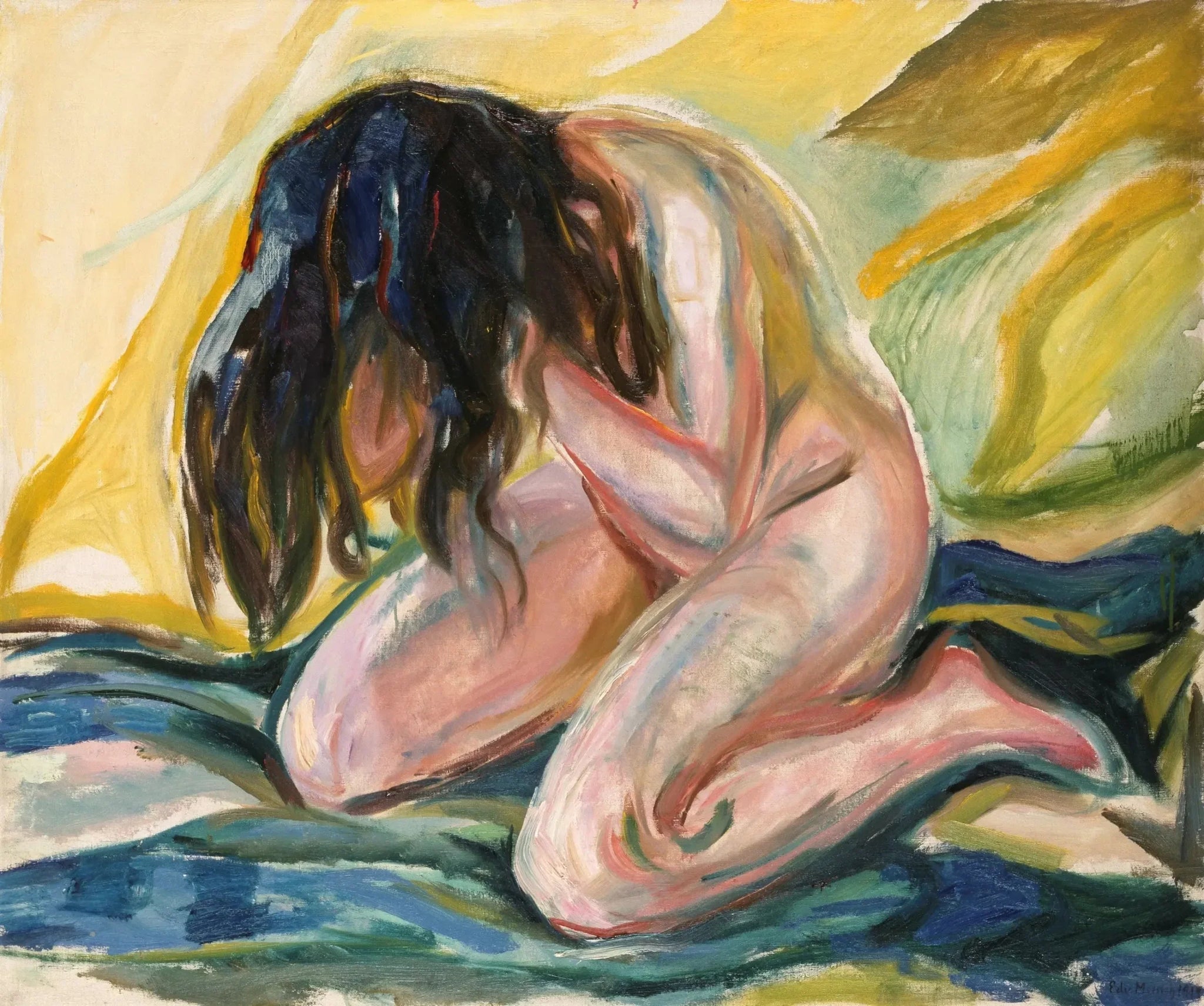 Nu pleurant - Edvard Munch image 1 tableau peint à l’huile sur toile