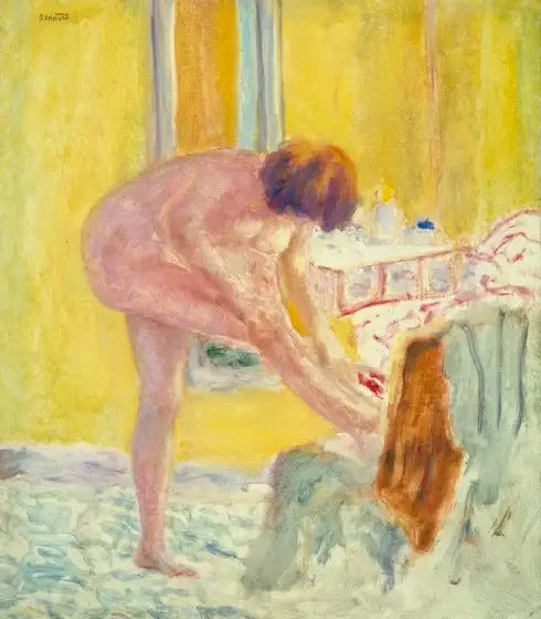 Nu sur fond jaune - Pierre Bonnard image 1 tableau peint à l’huile sur toile