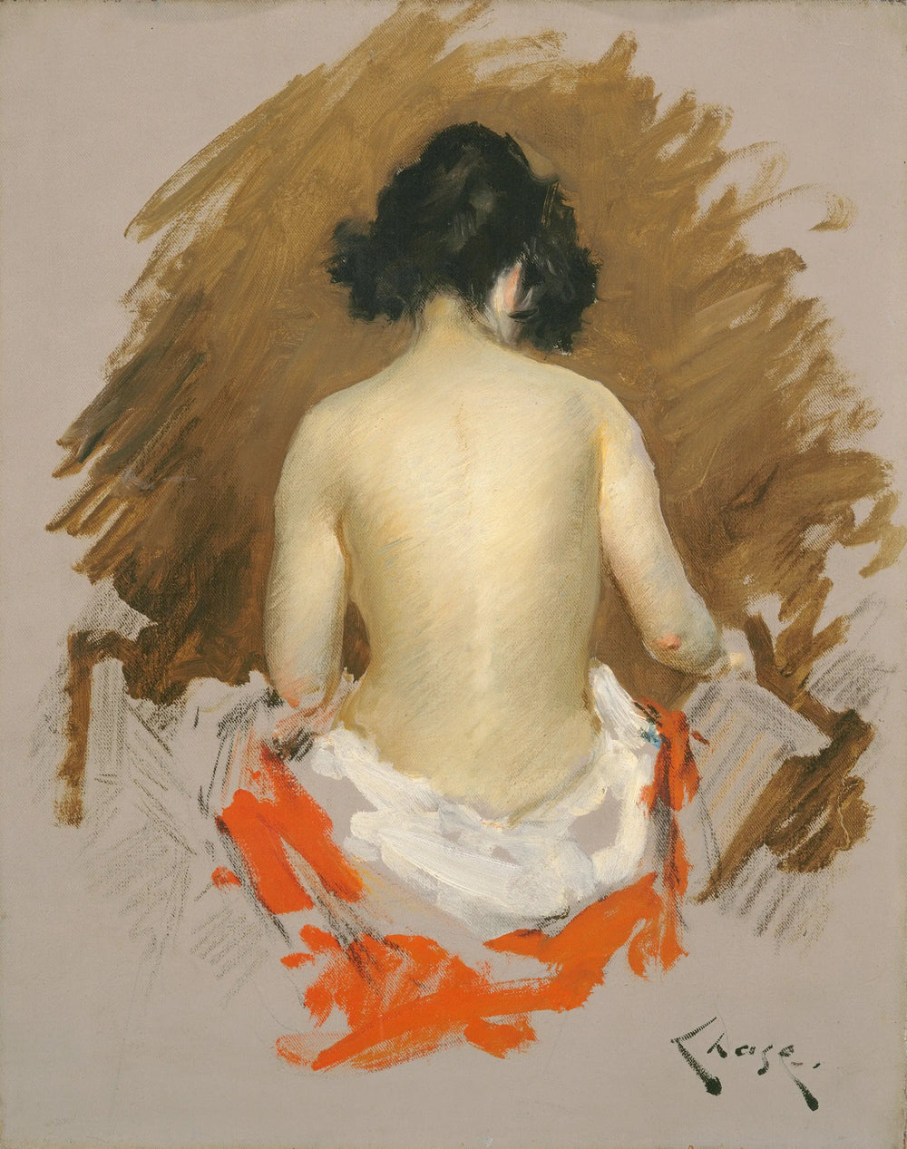 Nu - William Merritt Chase - Alpha Reproduction