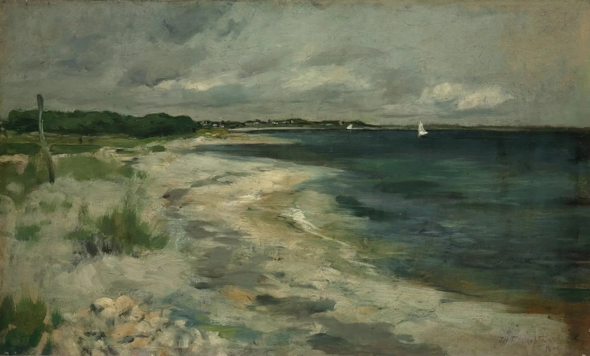 Nuages d'orage - John Henry Twachtman image 1 reproduction de peinture à l’huile