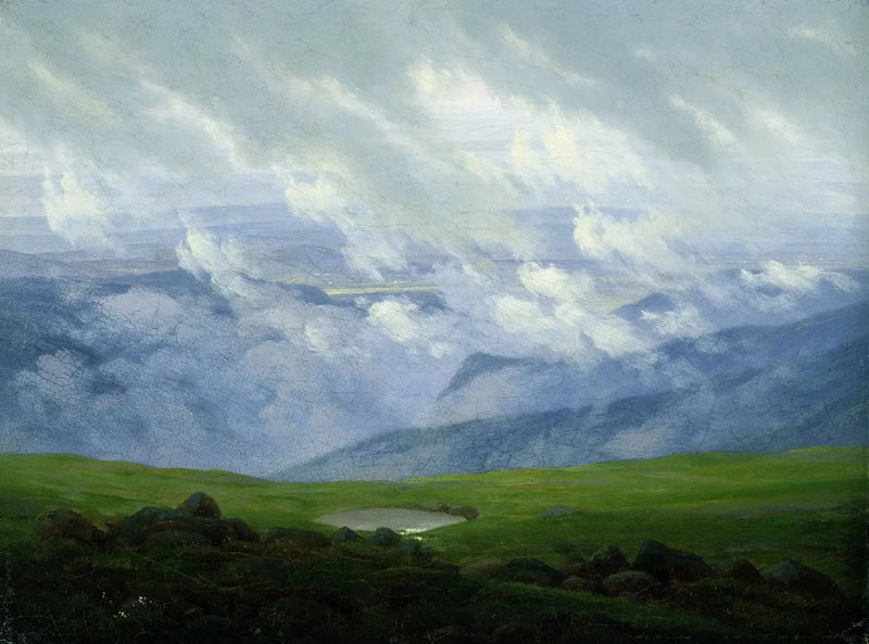Nuages en mouvement - Caspar David Friedrich