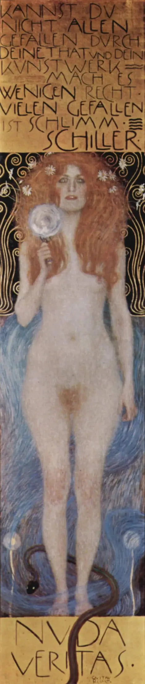 Nuda Veritas - Gustav Klimt image 1 reproduction artisanale de tableau