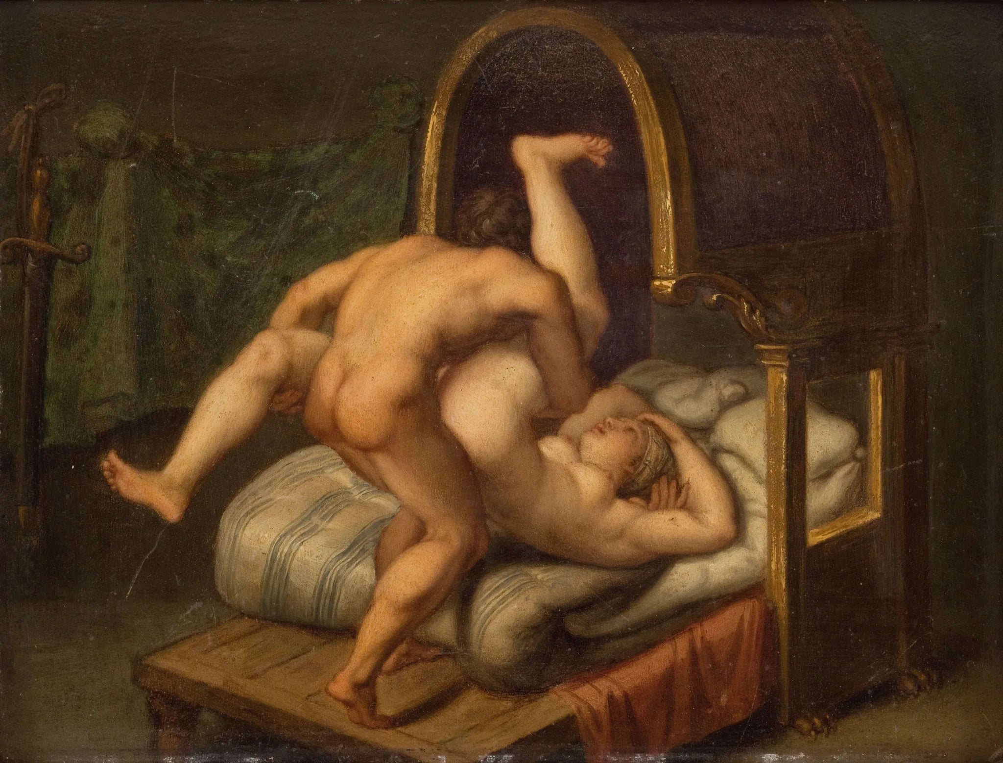 Nuditet med mand og kvinde - Agostino Carracci image 1 copie de tableau peinte à la main