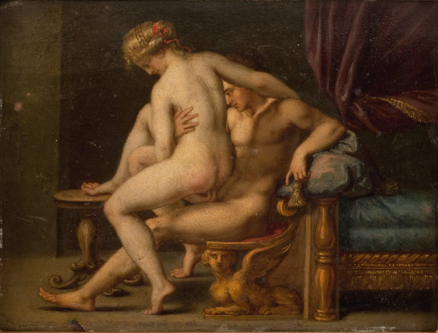 Nuditet med mand og kvinde - Agostino Carracci