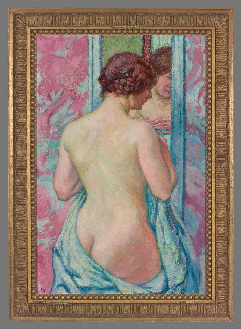 Nue debout devant un miroir - Théo van Rysselberghe