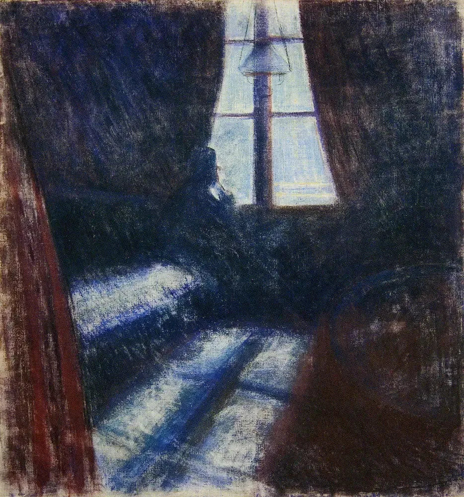 Nuit à Saint-Cloud - Edvard Munch image 1 copie de tableau peinte à la main