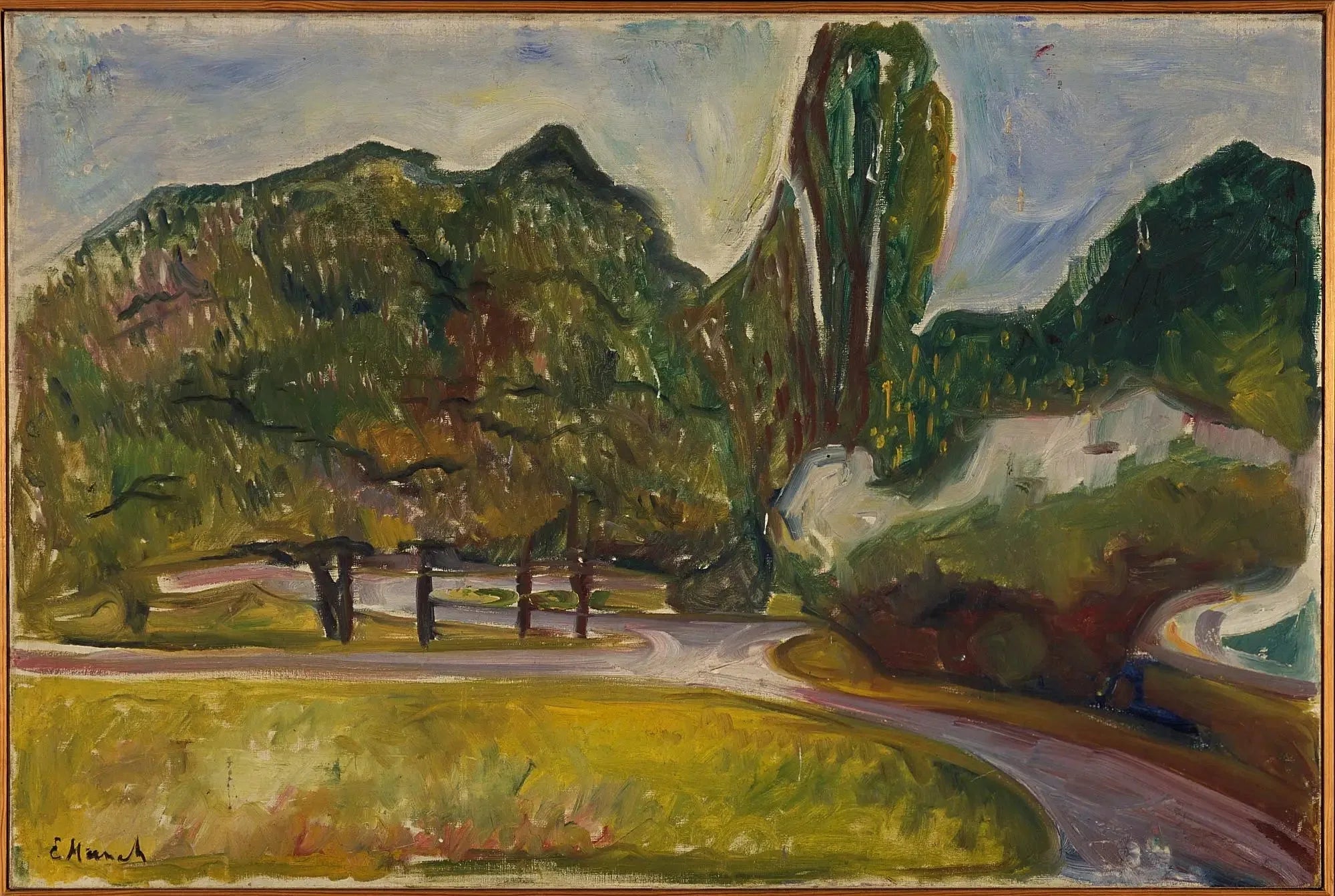 Nuit d'été à Studenterlunden - Edvard Munch image 1 copie peinte à la main à l’huile
