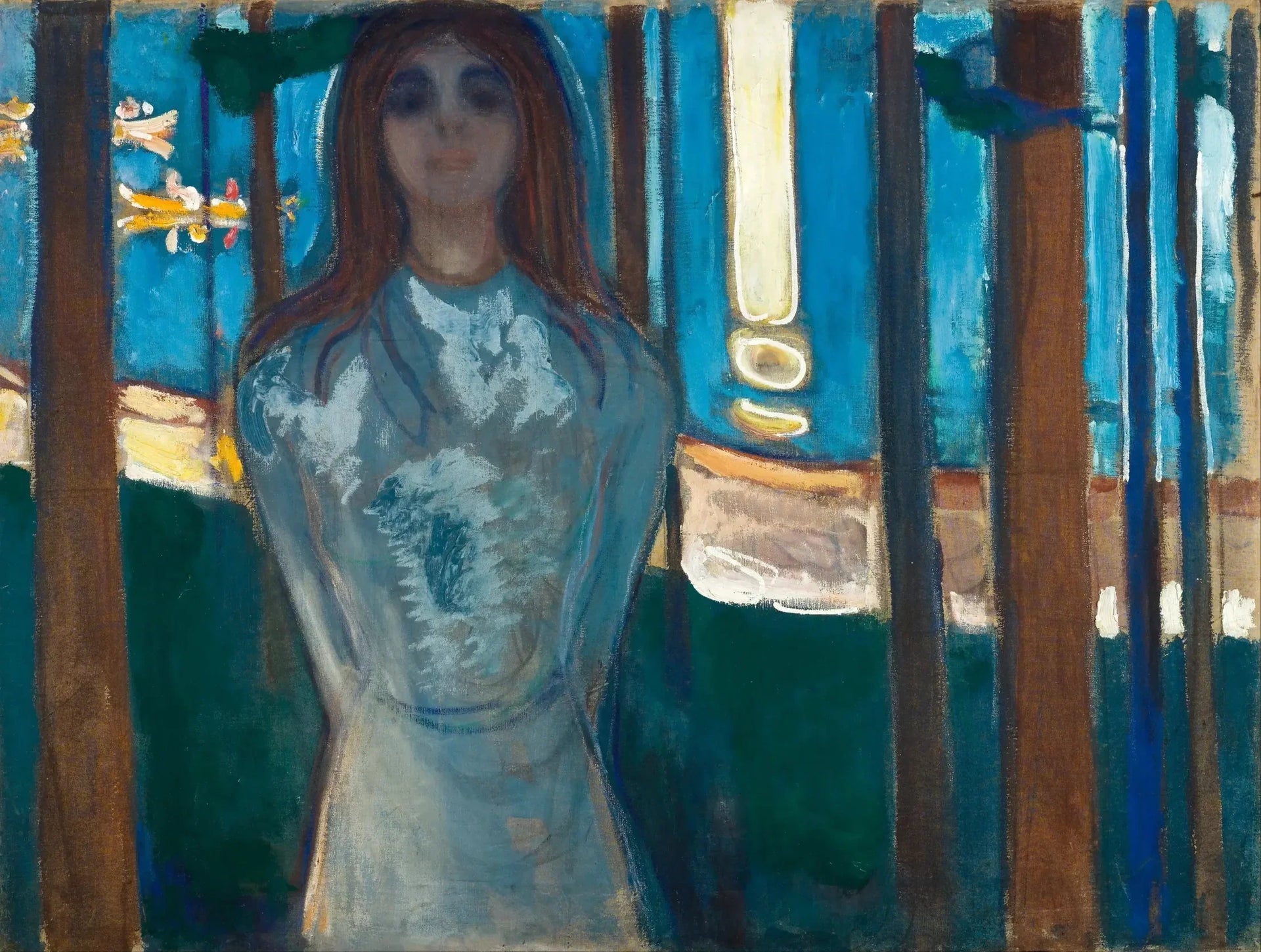 Nuit d'été. La Voix - Edvard Munch image 1 tableau peint à l’huile sur toile