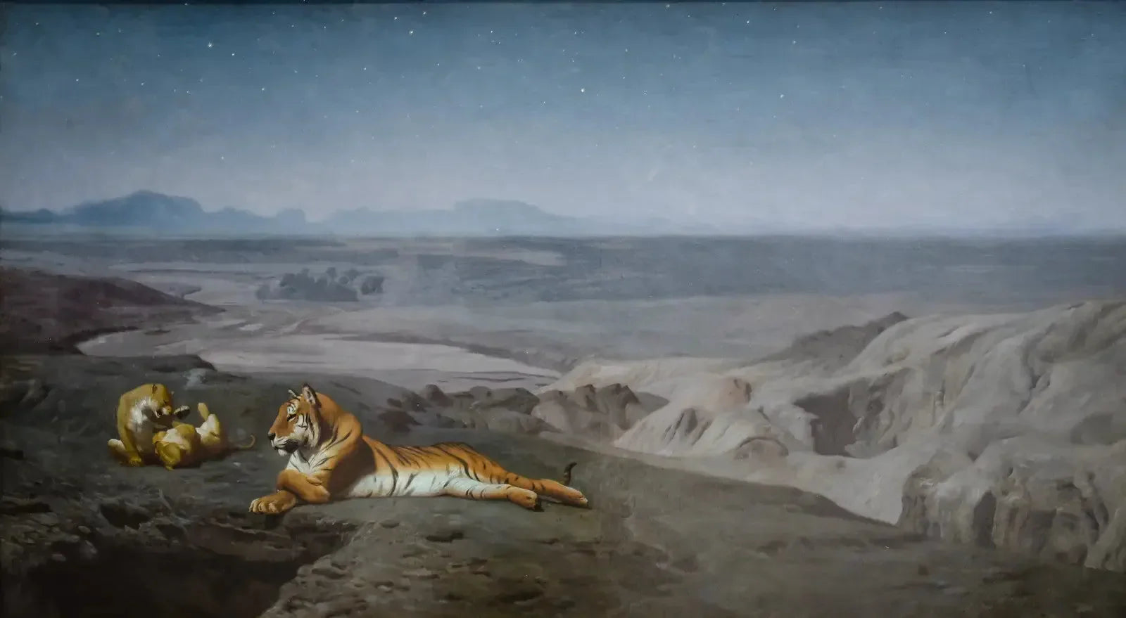 Nuit dans le désert - Jean-Léon Gérôme image 1 reproduction artisanale de tableau