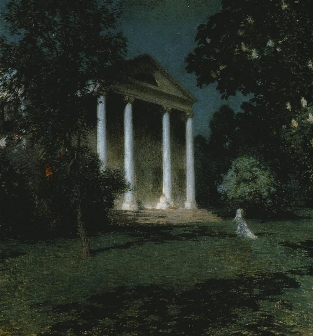 Nuit de mai - Willard Metcalf image 1 reproduction artisanale de tableau