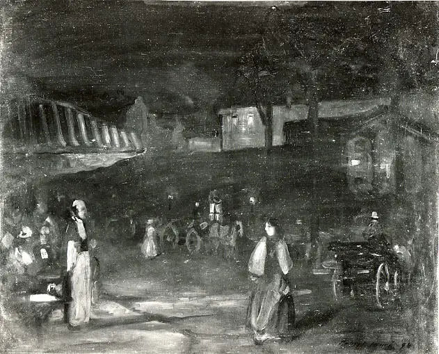 Nuit de Paris - Robert Henri image 1 copie de tableau peinte à la main