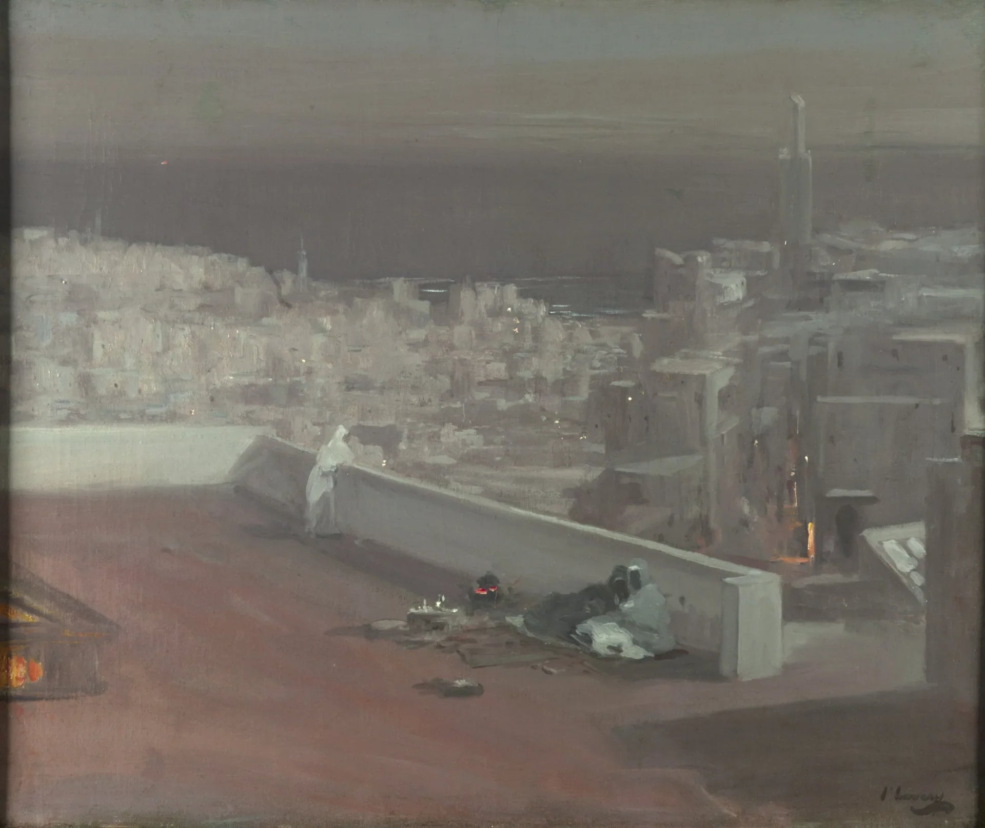Nuit, Tanger - John Lavery image 1 copie de tableau peinte à la main