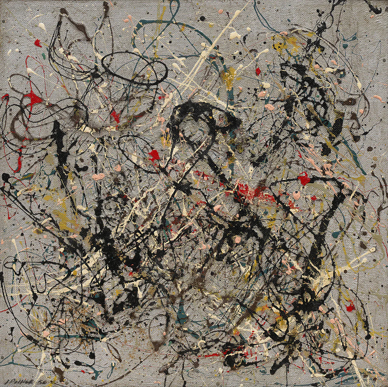 Numéro 18 - Jackson Pollock image 1 reproduction artisanale de tableau