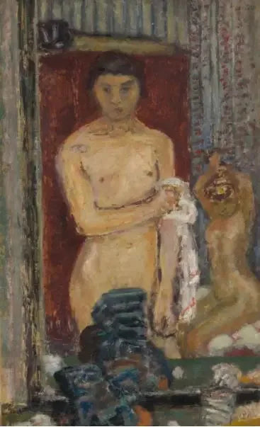 Nus se reflétant dans une glace - Pierre Bonnard