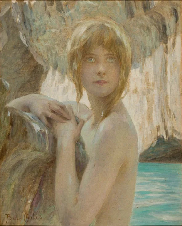 Nymphe blonde - Paul Chabas image 1 reproduction de peinture à l’huile