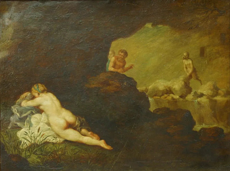 Nymphe endormie - Johann Liss image 1 copie de tableau peinte à la main