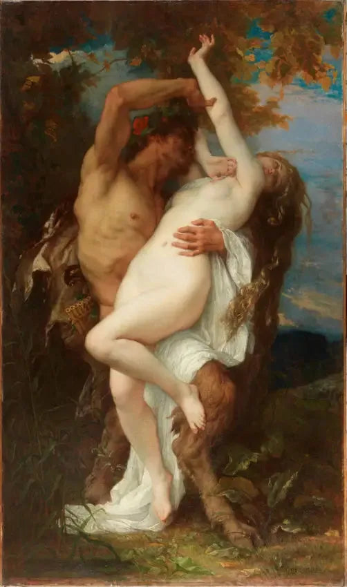Nymphe enlevée par un faune - Alexandre Cabanel image 1 copie peinte à la main à l’huile