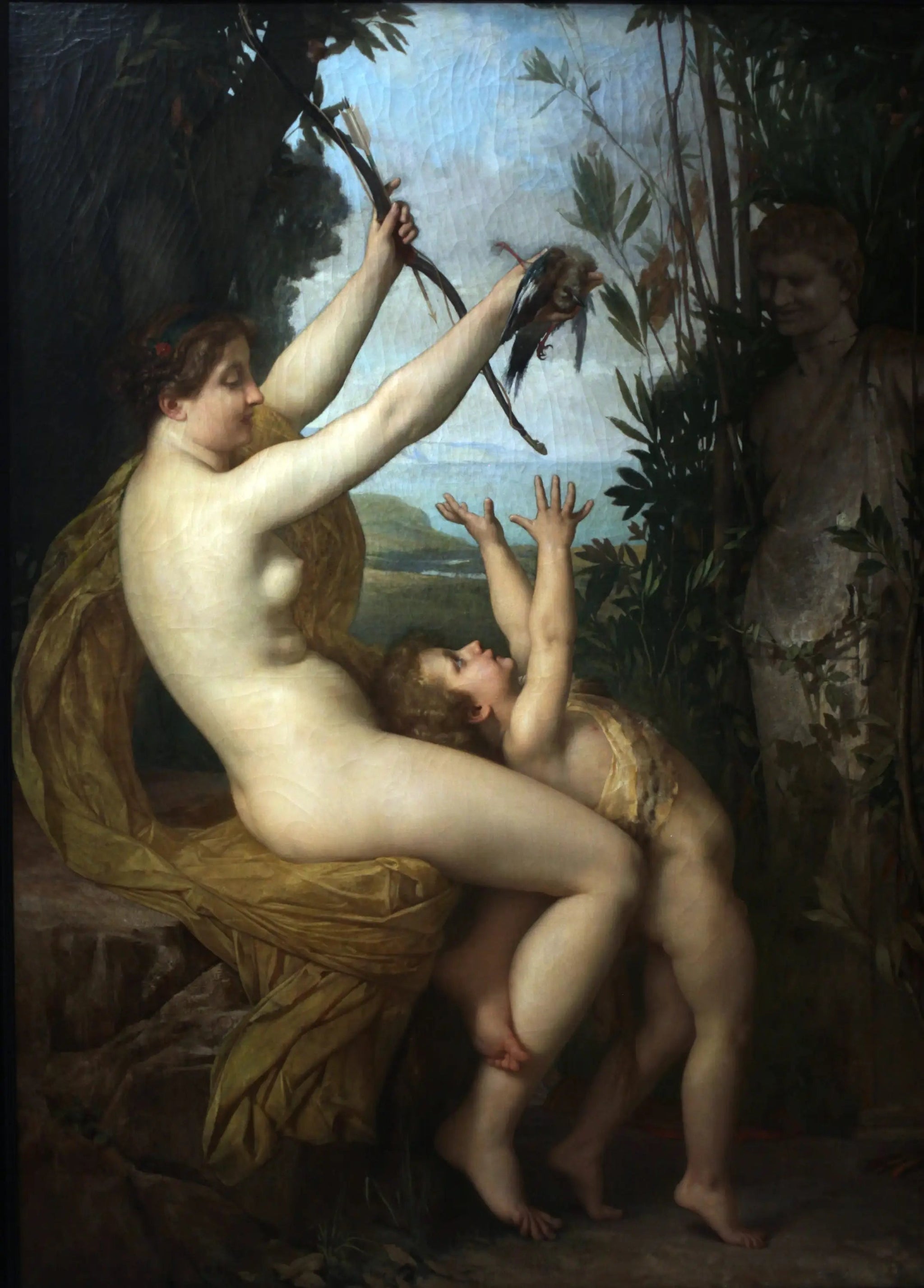 Nymphe et Bacchus - Jules Lefebvre image 1 reproduction de peinture à l’huile