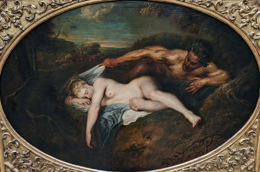 Nymphe et Satyre - Antoine Watteau