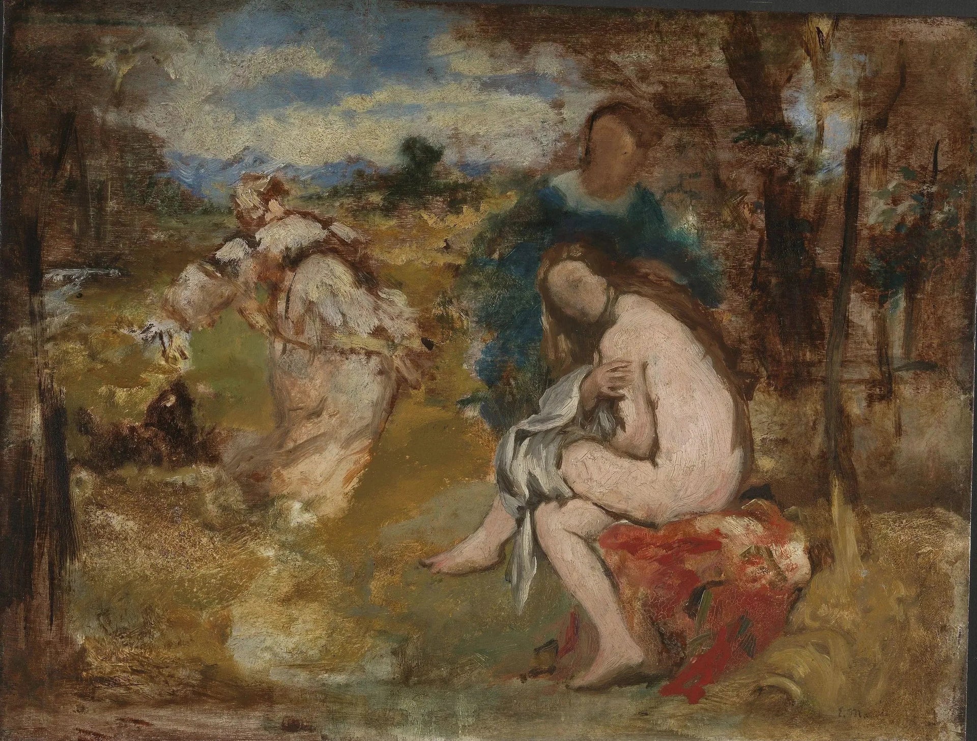 Nymphe Surprise - Édouard Manet image 1 reproduction d’œuvre d’art à l’huile