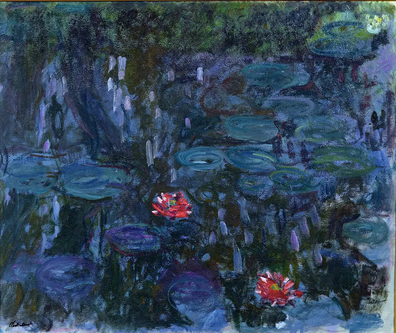 Nymphéas, reflets de saule - Claude Monet