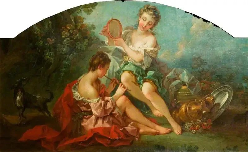 Nymphes arcadiennes faisant de la musique - François Boucher image 1 reproduction de peinture à l’huile