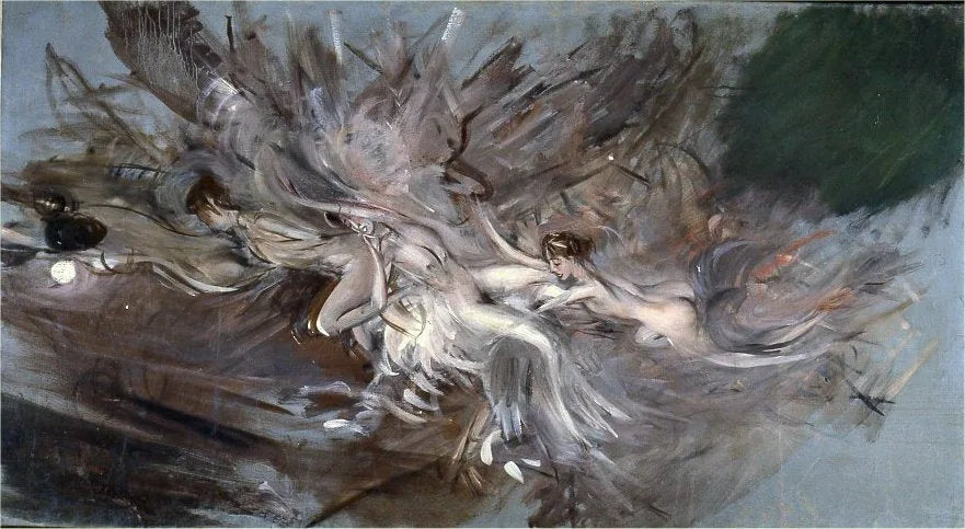 Nymphes au clair de lune - Giovanni Boldini image 1 reproduction artisanale de tableau