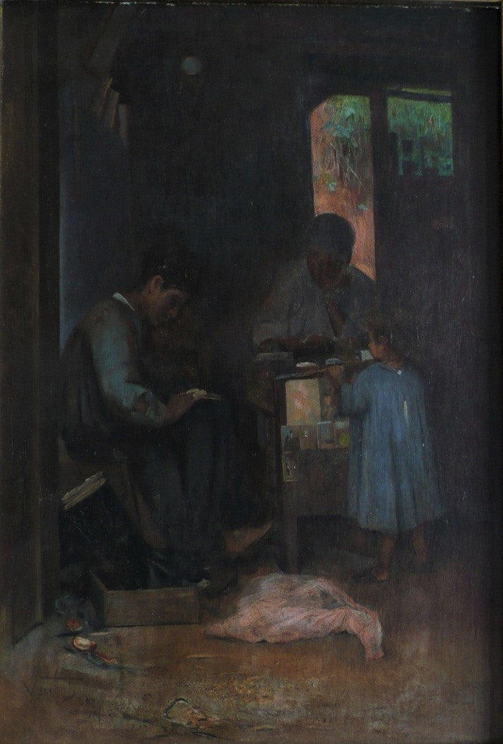 O aprendiz de sapateiro - Eliseu Visconti image 1 reproduction artisanale de tableau