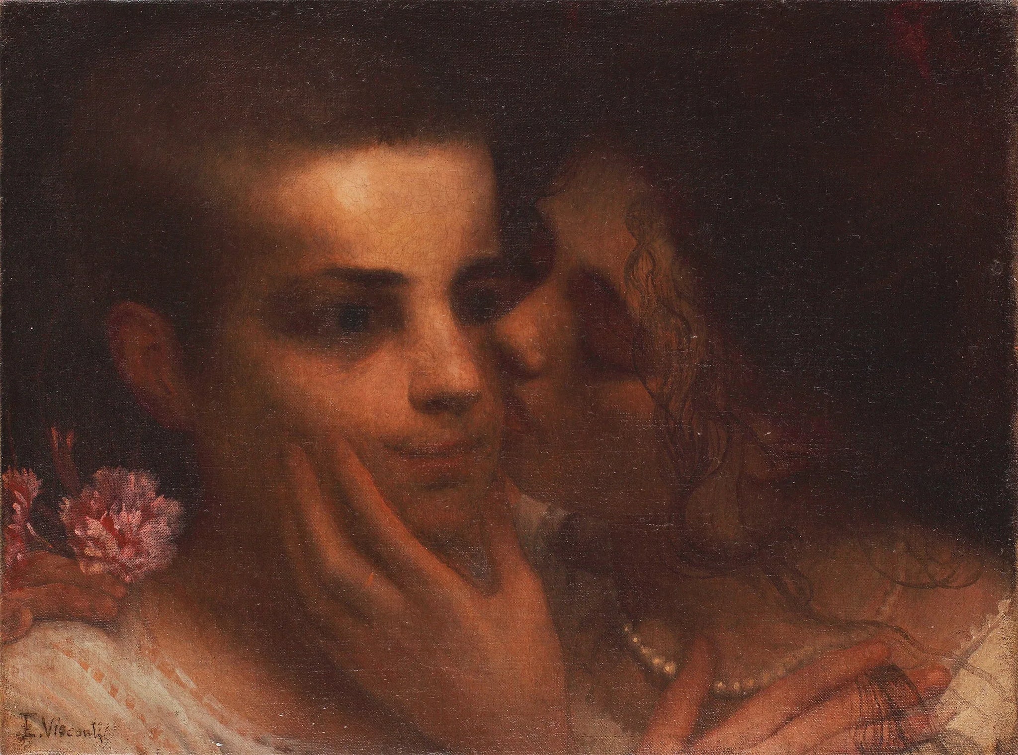 O Beijo - Eliseu Visconti image 1 copie peinte à la main à l’huile